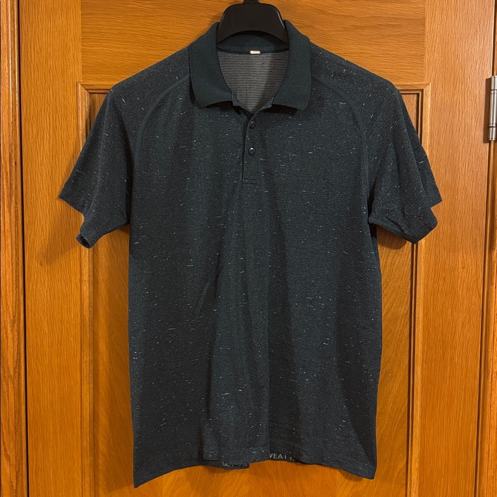 Lululemon Metal Vent Tech Polo Shirt Performance Golf Run Yoga Size L